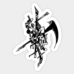 Abstract line art Sticker